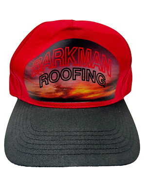 Barkman Roofing Contractor Wyoming Hat Cap Snapback Red R2D