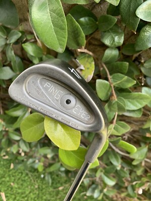 Polished PING Eye 2 Golf 4 Iron Z-Z lite Steel Stiff Club Black Dot