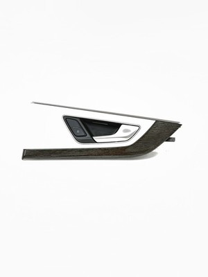 2017 - 2019 AUDI Q7 REAR RIGHT SIDE INTERIOR DOOR HANDLE W/ BEZEL MOLDING OEM