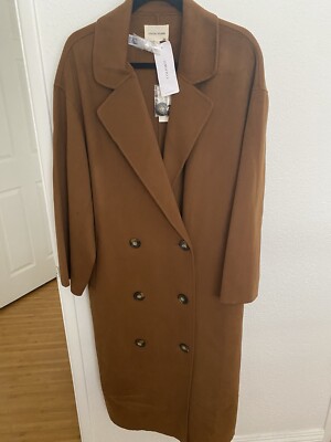 Loulou Studio Borneo Carmel wool & cashmere coat SZ M NWT