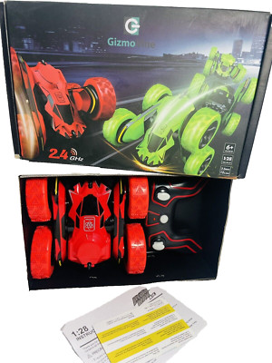 Adam Max Fancy Stunt Red R/C Remote Control 2.4 GHZ, 1:28 Scale