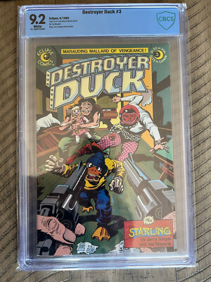 Destroyer Duck Issue 3 (1982) Eclipse Comics Jack Kirby Cover Art CBCS 9.2