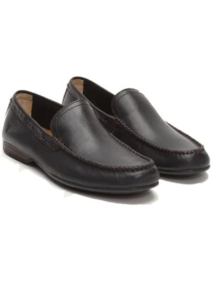 

FRYE Мужские черные кожаные лоферы с круглым носком Comfort Lewis Venetian, Черный, 80259