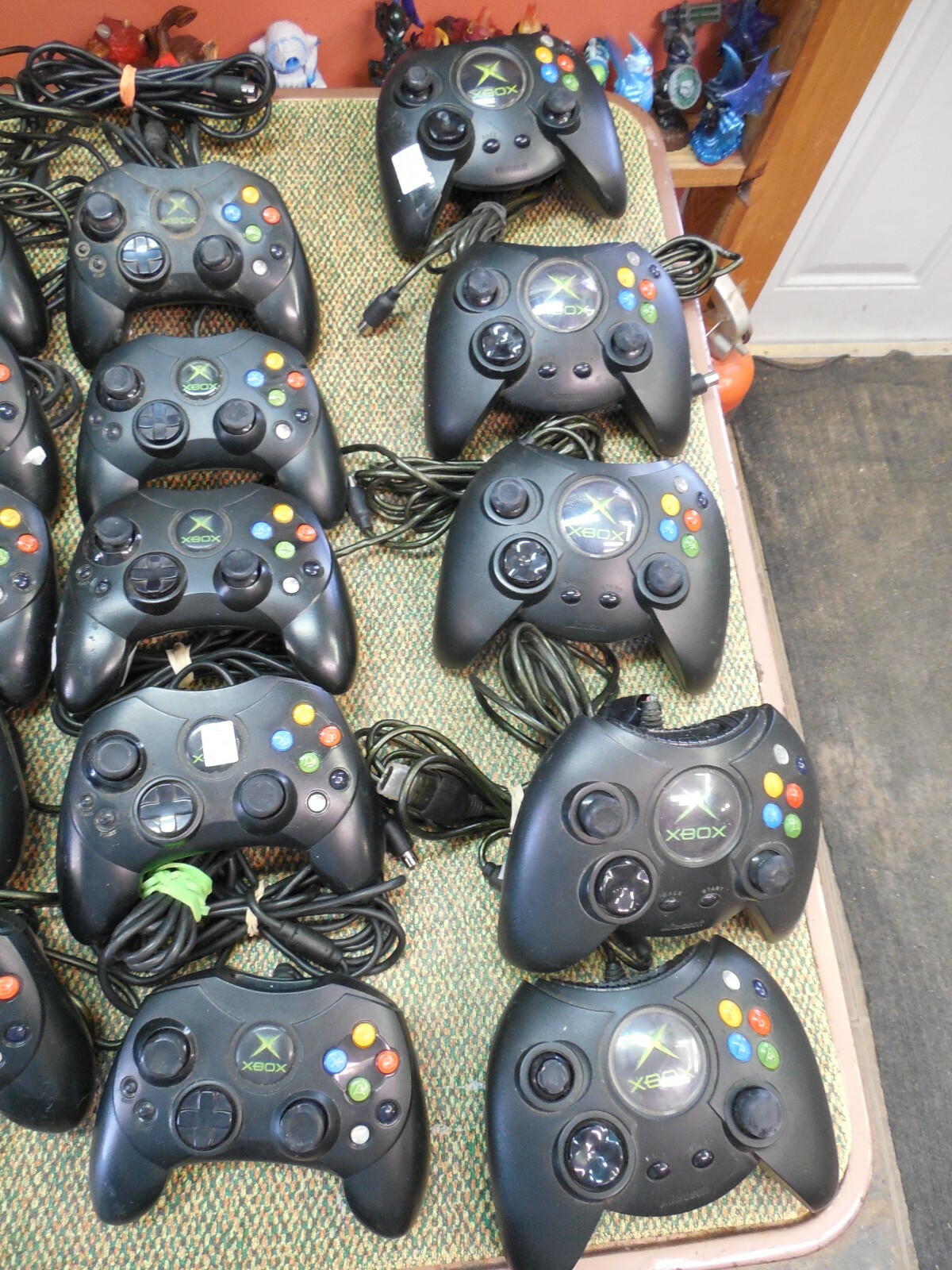 Original Xbox Controller LOT of 20 FOR PARTS OR REPAIR