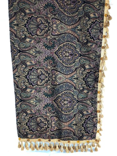 Renaissance 2000 Decorative Throw, 54-Inch Square, Gold/Purple/Green