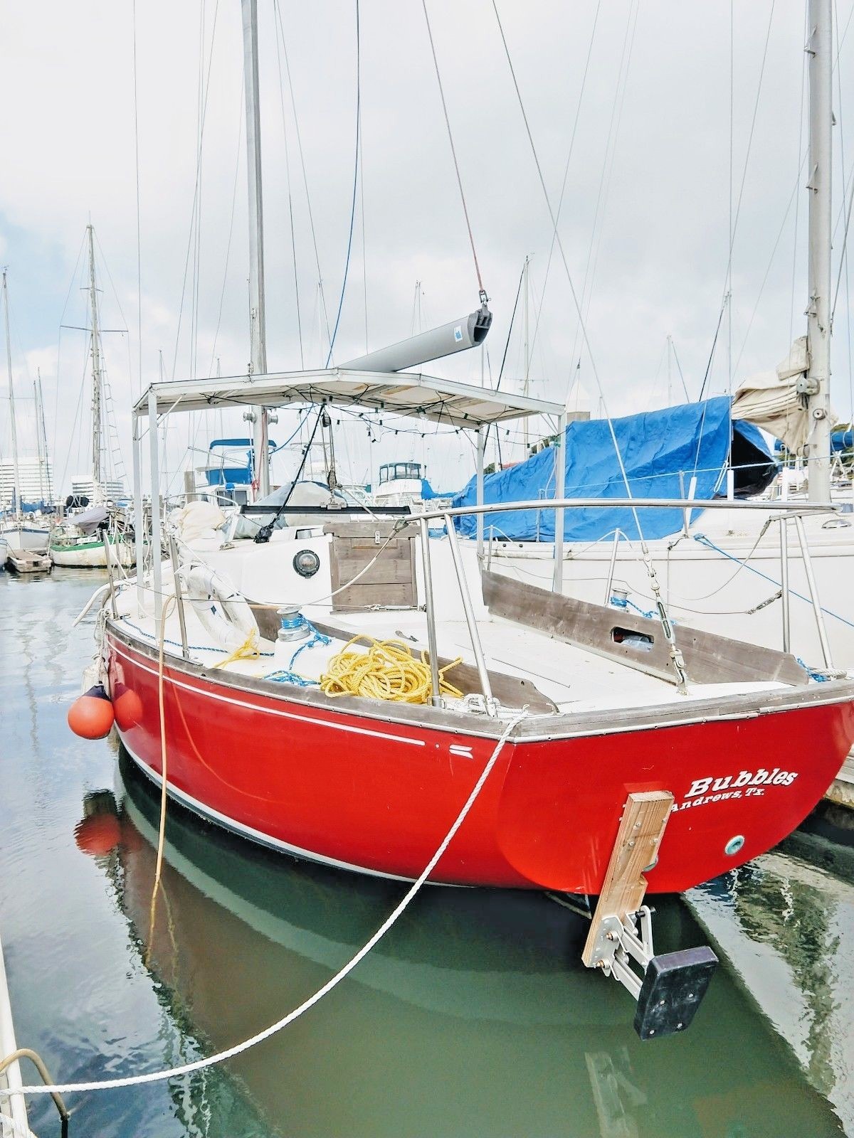 1974 Tartan 34 C Sailboat Classic Collectible. Name: "No Bubbles"