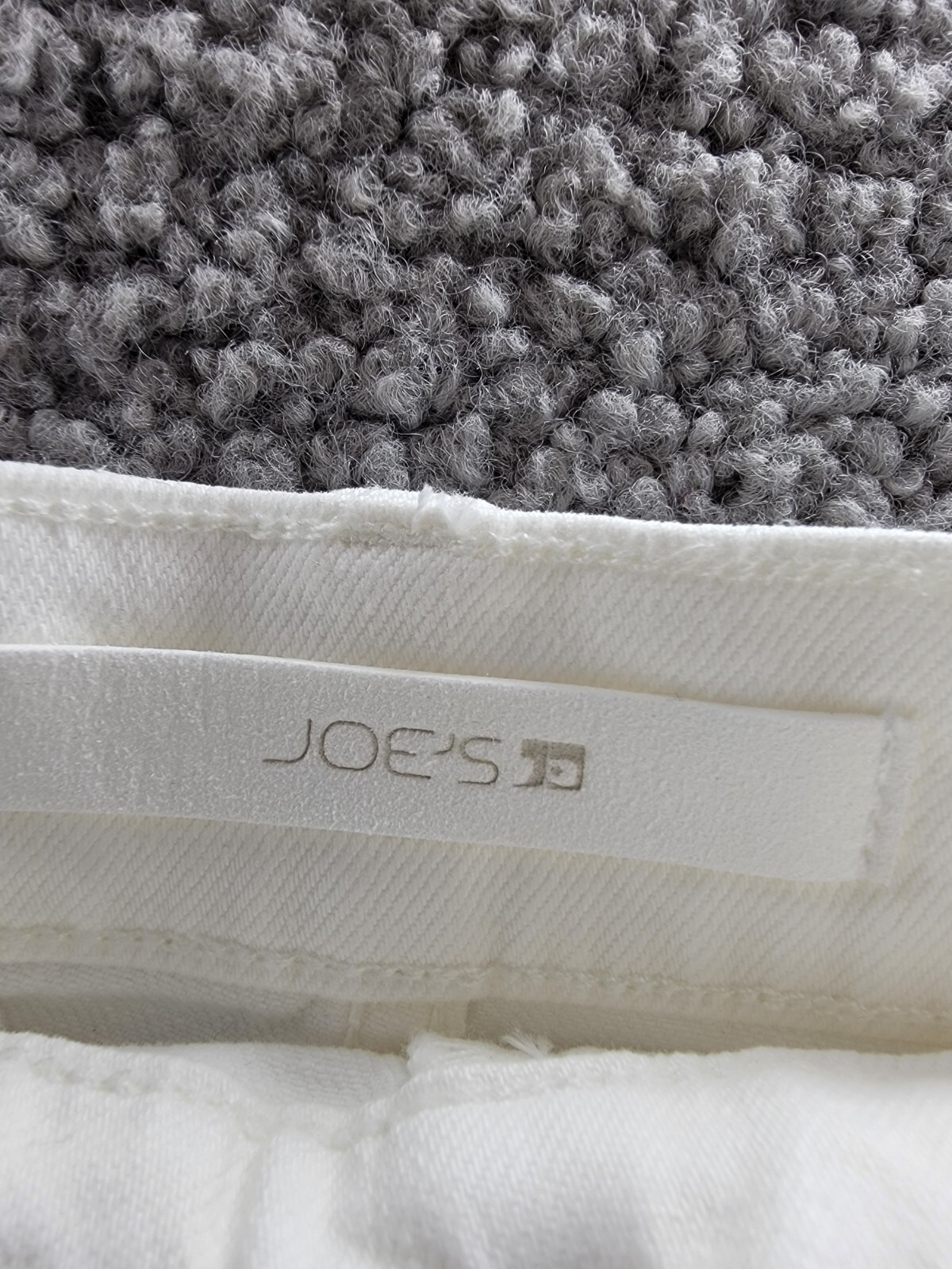 Joe's Jeans The Joplin Denim Skirt Women's 24 Optic White Button Zip Closure - Picture 9 of 16