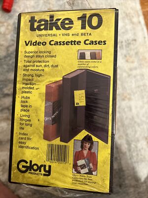 NOS Take 10 Universal VHS & Beta Video Cassette Cases NEW Factory Sealed AB1