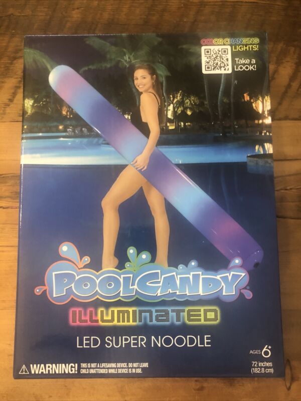 PoolCandy- 72 In. Illuminated Giant Color Changing LED Super Pool Noodle Water