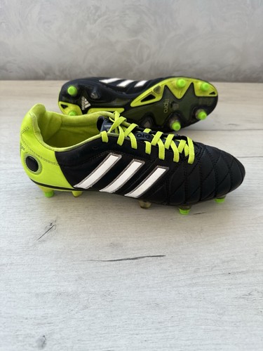 Adidas 11Pro Leather Green Black Football Soccer Cleats US8 1/2