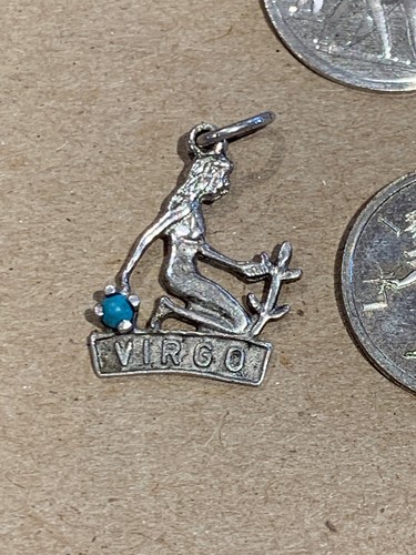 Lot 6 Sterling Silver Charm Horoscope Virgo Leo Libra Gemini 925 15.4 Grams