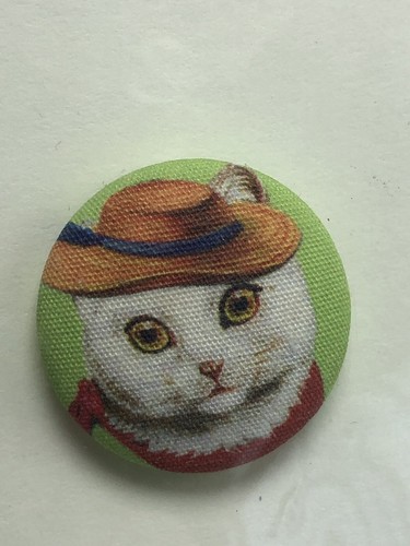 Collection of 4 Graphics Cat Buttons 4 Different CUTE CATS In Hats