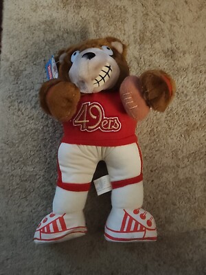 Rare Vintage NWT San Francisco Football Player Stuffed Bear 1992 Good Stuff 12'' 