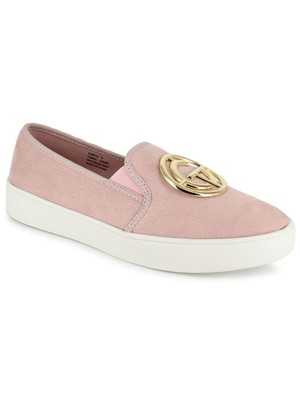 

TAHARI GIRL Женские розовые спортивные кроссовки на платформе Aubryn без шнуровки 6,5 м, Розовый, AUBRYN