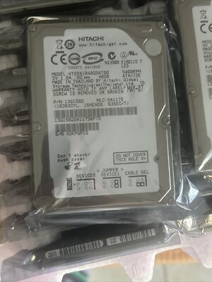 2 Hitachi Travelstar 40GB HTS541040G9AT00 5400RPM Laptop HDD Hard Drive