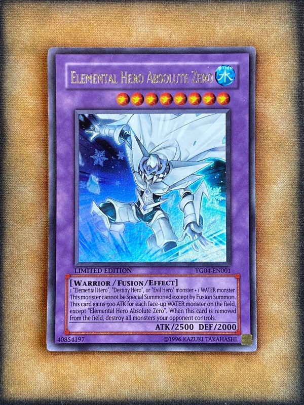 アブソルートzero 英語版　ウルトラ　yg04 2枚 Yugioh Elemental Hero Absolute Zero YG04-EN001 Ultra Rare