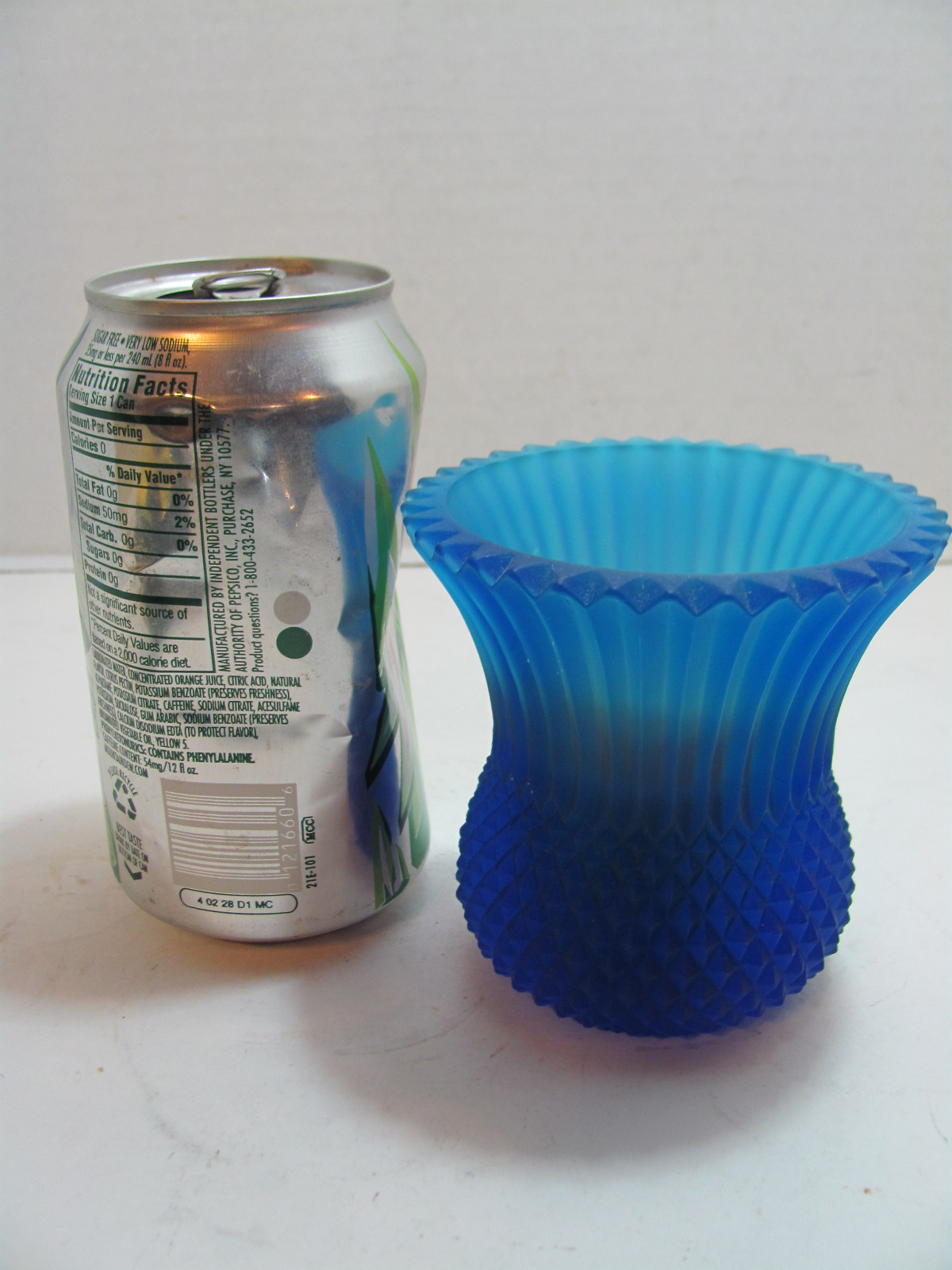 VINTAGE COBALT BLUE VOTIVE CANDLE HOLDER