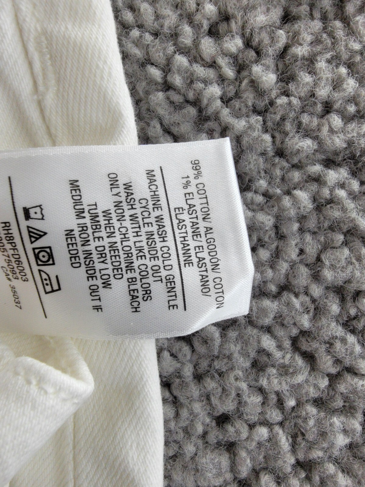 Joe's Jeans The Joplin Denim Skirt Women's 24 Optic White Button Zip Closure - Picture 14 of 16