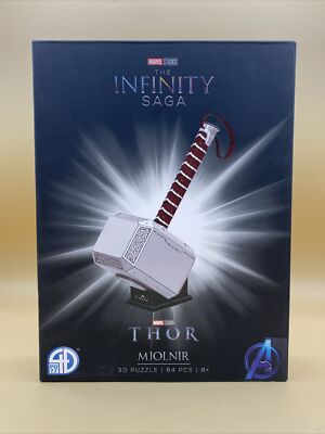 4D Cityscape Marvel Studios 3D Puzzle - Mjolnir (Thor's Hammer) - 84pcs - 8+