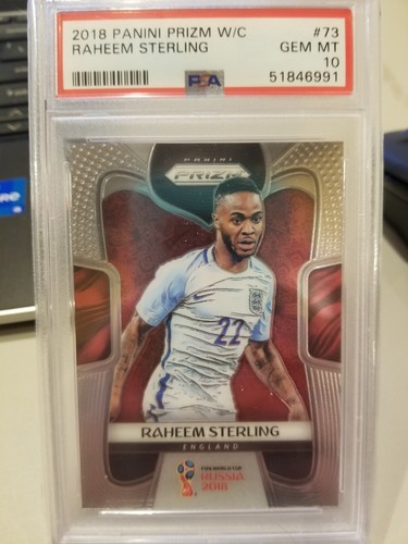 2018 Panini Prizm World Cup Raheem Sterling #73 PSA 10 GEM