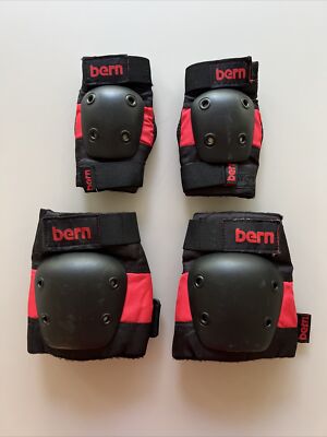 Bern Junior Knee Pads And Elbow Pads - Set (Red)