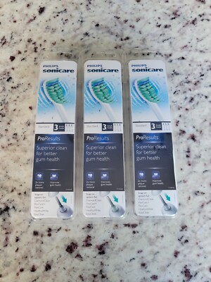 Philips Sonicare ProResults HX6013 Replacement Toothbrush Brush Heads - 3 Packs