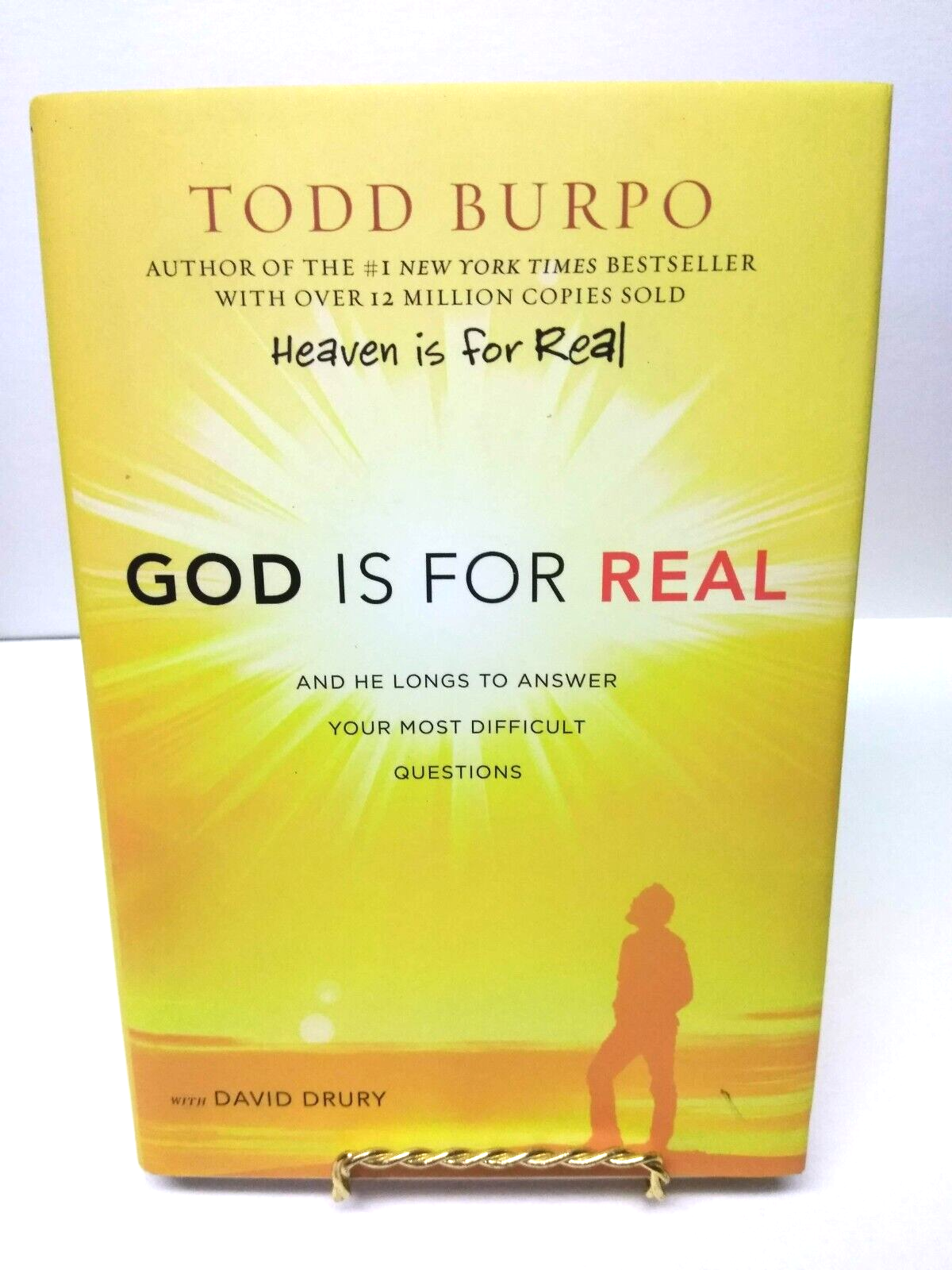 God Is For Real Todd Burpo - 1st Edition Hardcover Book W/ Dj
