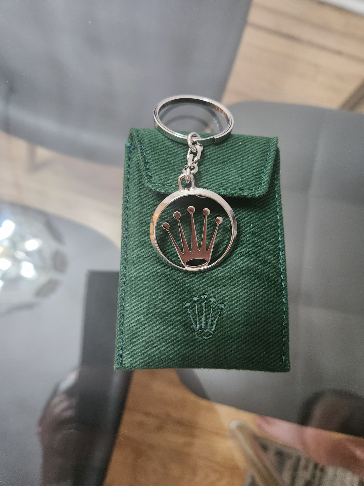 ロレックス クラウン ロゴ キーホルダー キーケース付 バッグ付き 新品