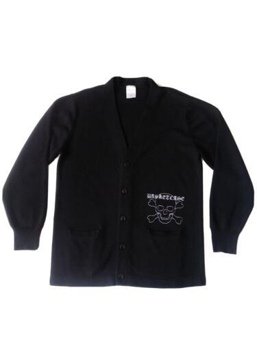 Basketcase Gallery Cardigan Sweater SM Black Skull Basketcase Gallery Cardigan Sweater SM Black Skull