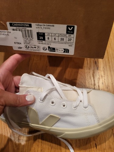 Veja Campo CA Canvas White Pierre 39EUR 8US | eBay