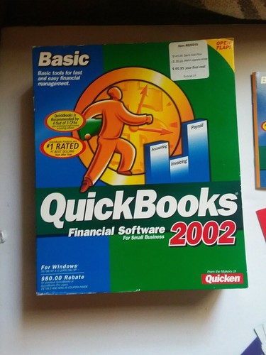 Quickbooks Basic 2002 for windows with manual and serial number Key Code