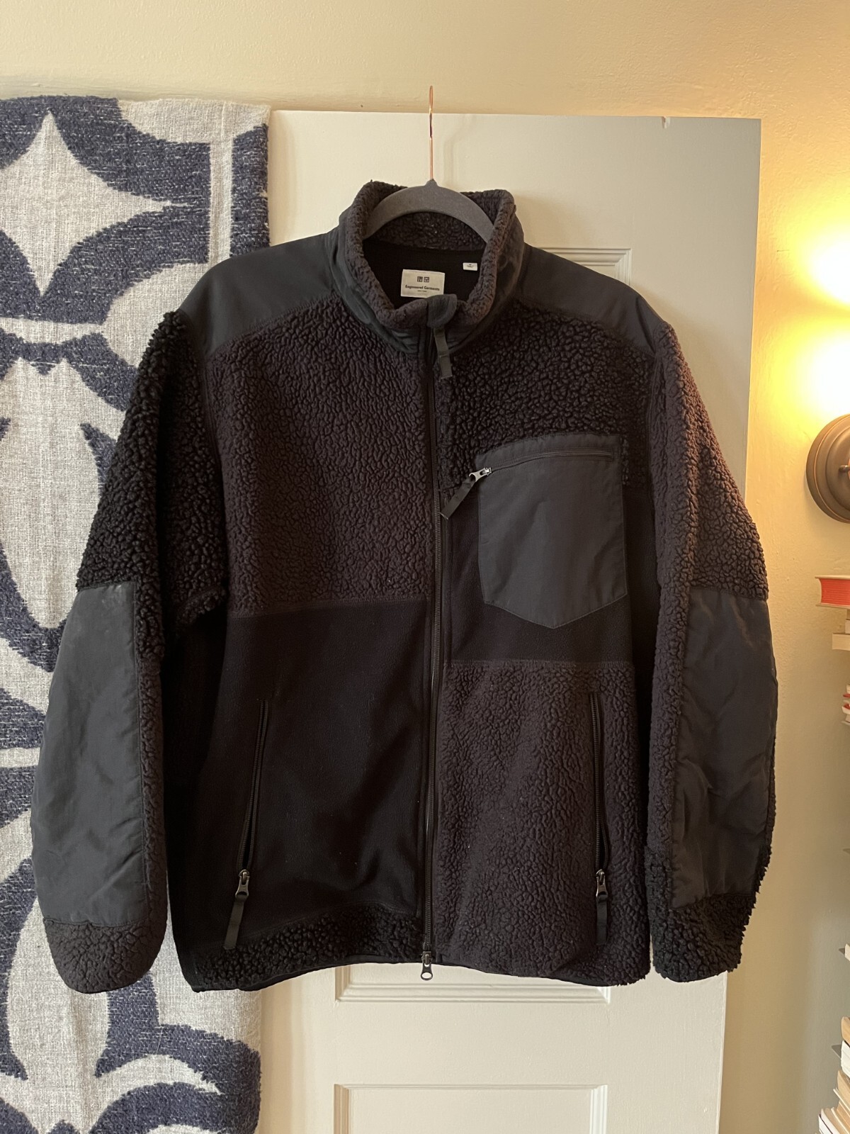 Engineered Garments x Uniqlo Multi Patchwork Zip Fleece