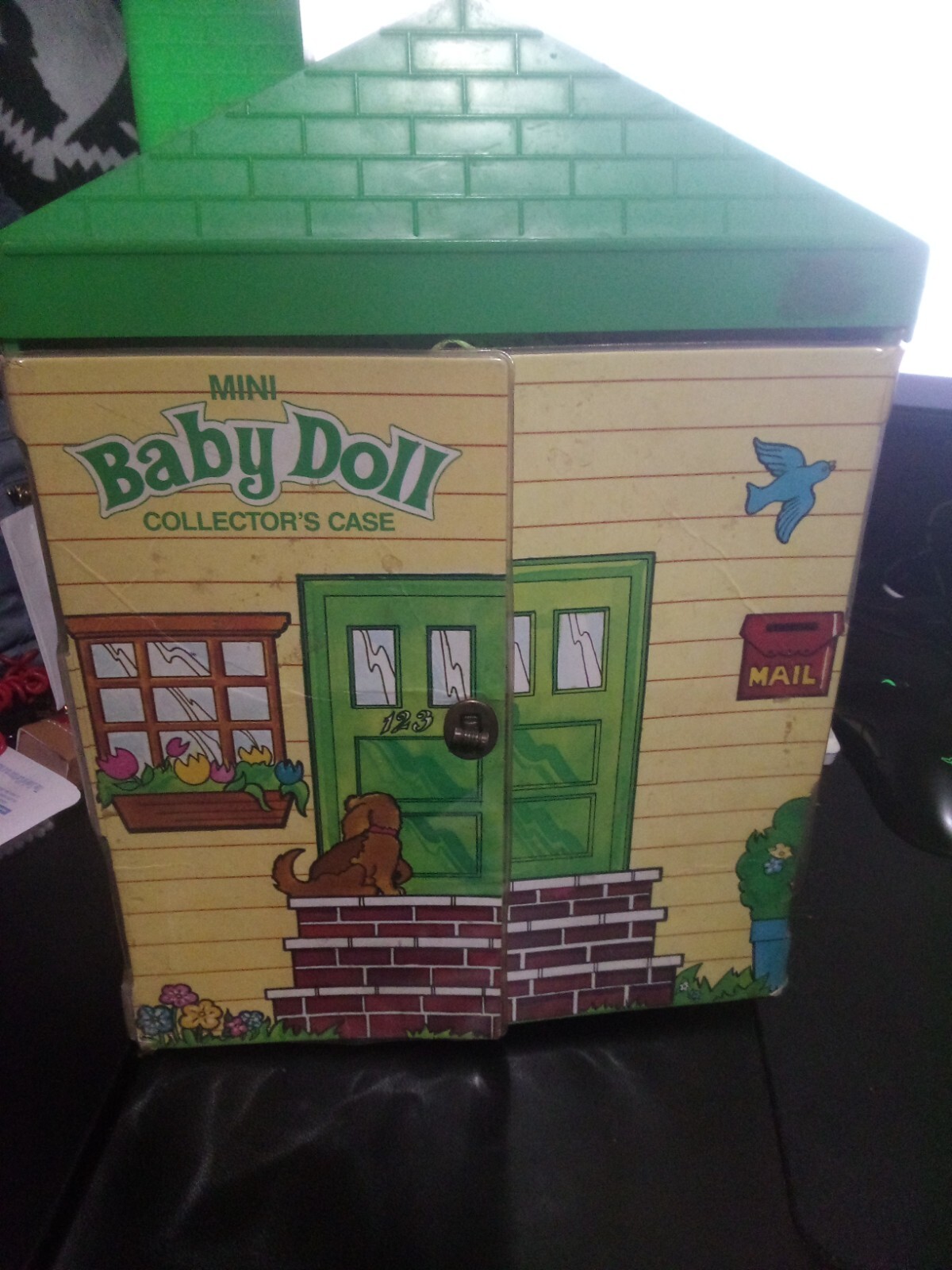 1984 mini baby doll collectors case with doll clothes