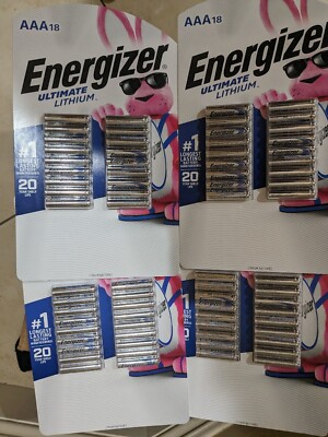 Energizer Ultimate Lithium 18Pack AAA Batteries Brand new Exp 2041
