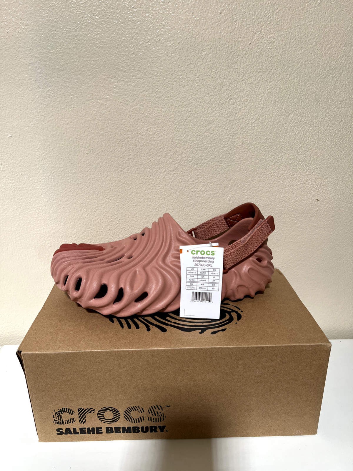 Crocs Pollex Clog Salehe Bembury Pale Blush Size Unisex m9