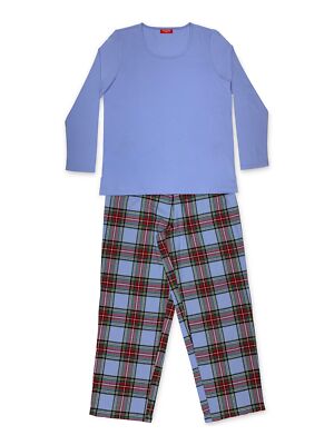 

FAMILY PJs Intimates Blue Set Клетчатая пижама, Синий