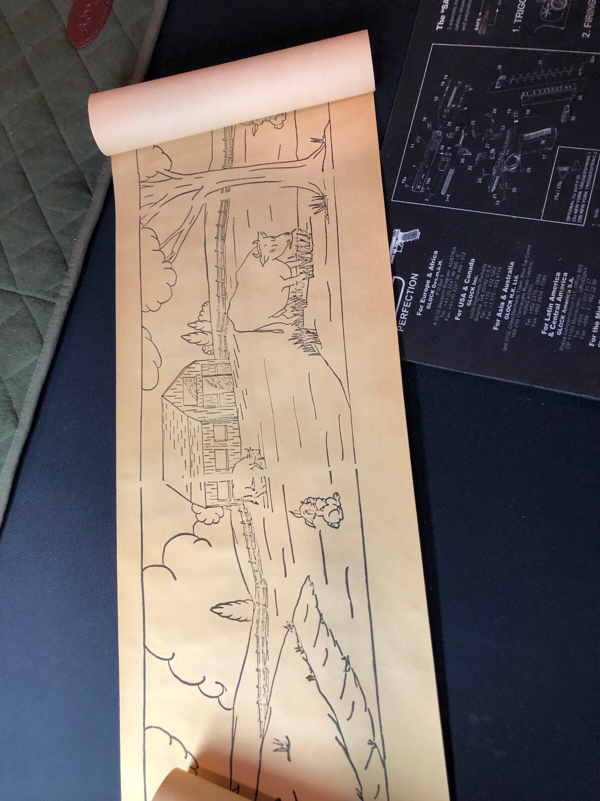 Vintage Day With Hattie Hare ORIGINA ART 1955 Belmont Press Arlean Harris Banner