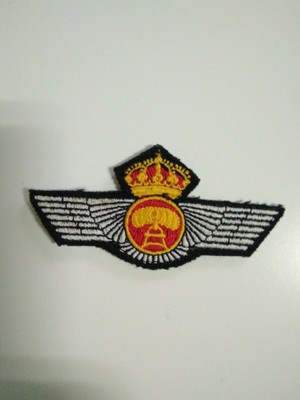 PARCHE EMBLEMA ROKISKI TELA CON VELCRO MANDO Y CONTROL EJERCITO ESPAÑOL 1996