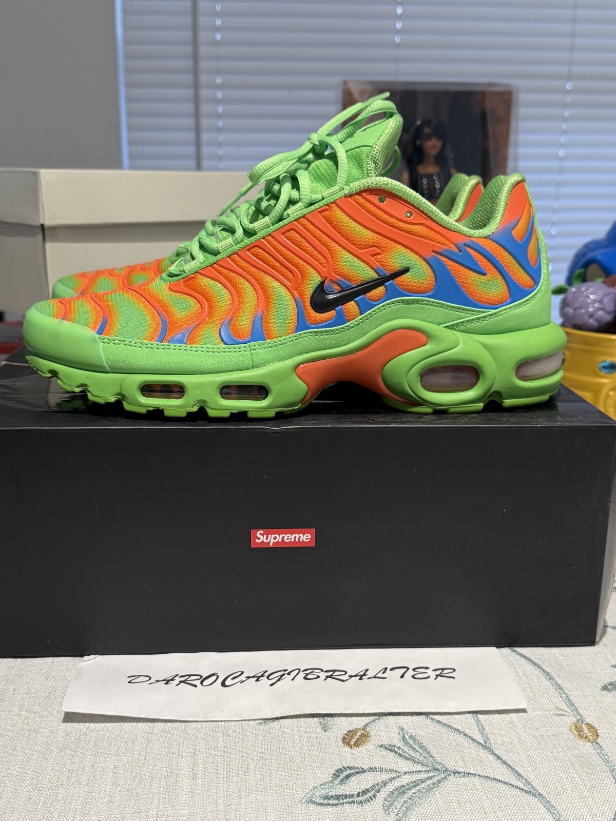 SUPREME x NIKE AIR MAX PLUS TN US 9.5 100% AUTHENTIC | eBay