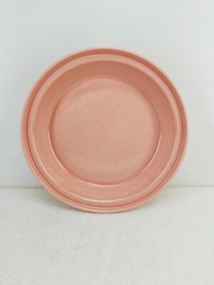 10 1/4'' large DEEP DISH PIE BAKER PLATE peony pink FIESTA new