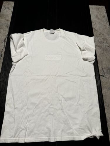 Supreme Tonal Box Logo White Tee Size XL (Authentic) SS23 Supreme Tonal Box Logo White Tee Size XL (Authentic) SS23