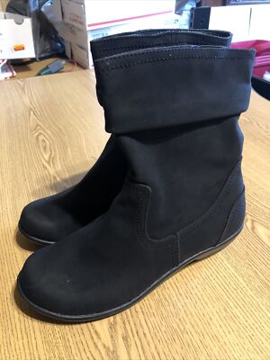 Croft & Barrow Boots 7 Womens Black Side Zip Retail $69.99 (s-shoe-152))