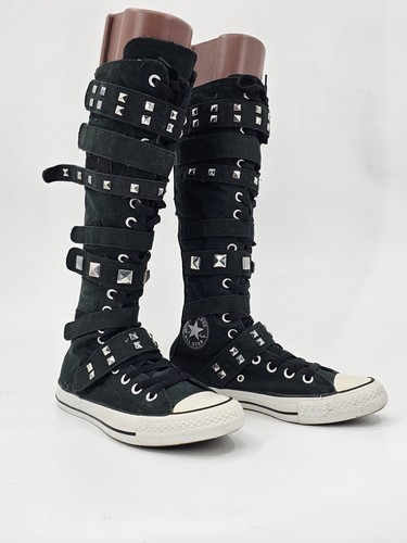 ⭐︎DAIKOU⭐︎様　1点 Converse Chuck Taylor Star Black Studded Knee High XXHi-Tops