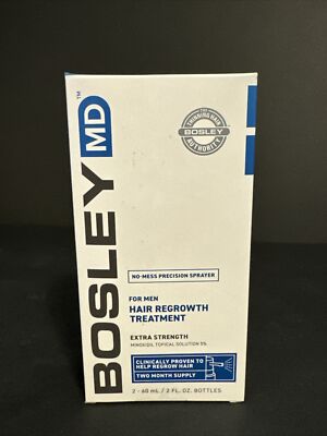 (1)BOSLEY MD FOR MEN HAIR REGROWTH TREATMENT (Two Month Supply) EXP 04/2024..