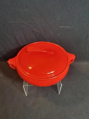 HALL'S Superior Quality Kitchenware Sundial Poppy Red Baker Casserole