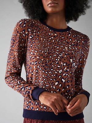 NEW + TAGS * BAUM UND PFEROGARTEN * LEOPARD PRINT SWEATSHIRT TOP SZ  XL RRP £180