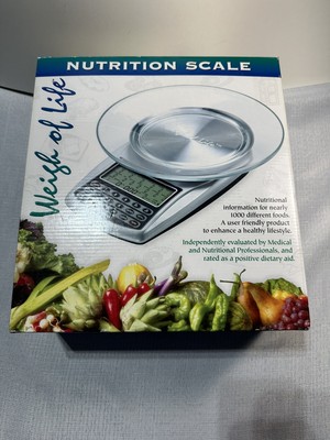 Weigh Of Life Nutrition Scale Digital Nutrition Calorie Counter  New (Open Box)