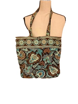 vera bradley java blue tote