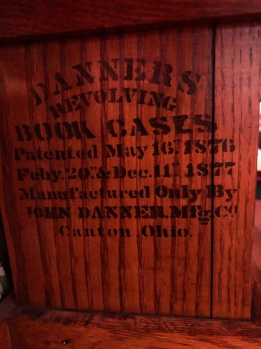 Rare 1877 Antique Revolving Book Case