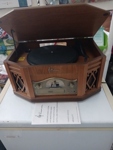 Emerson NR303TT Mini Stereo System, Turntable, AM/FM, CD, Cassette Beautiful!